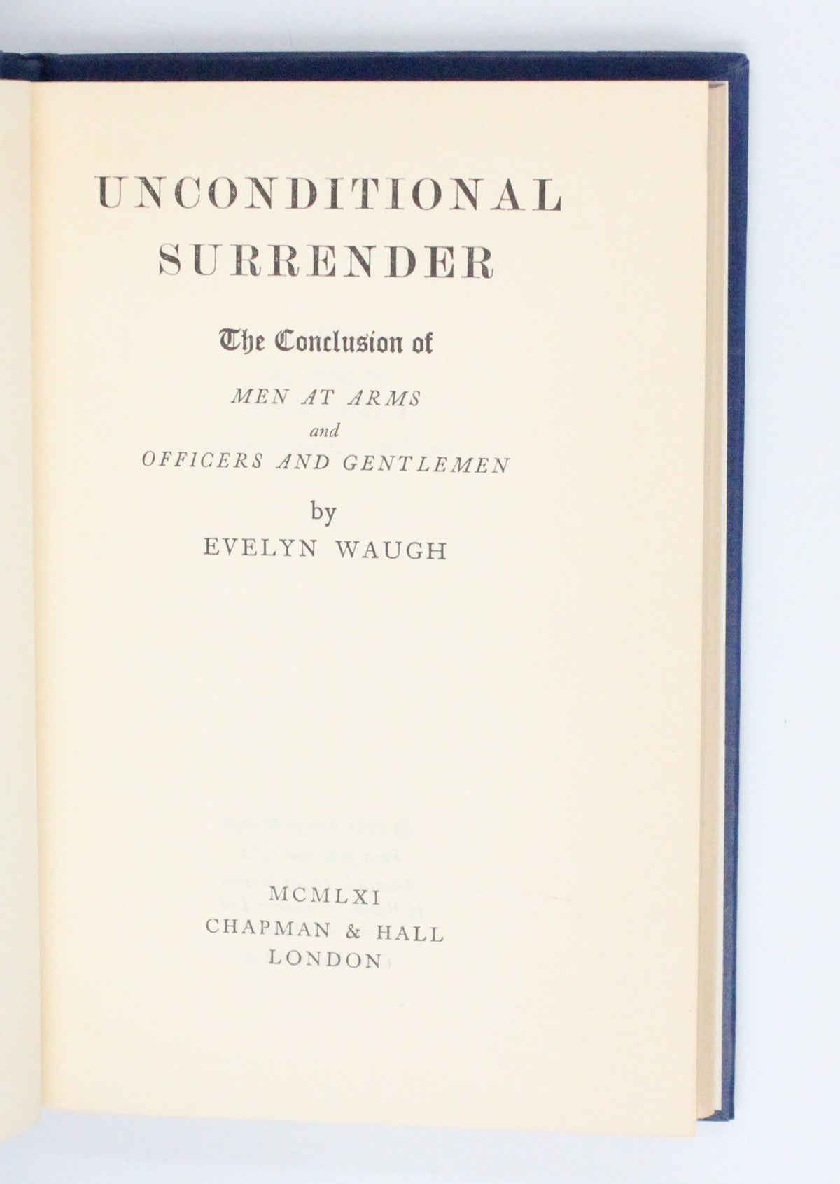 1961 Unconditional Surrender by Evelyn Waugh