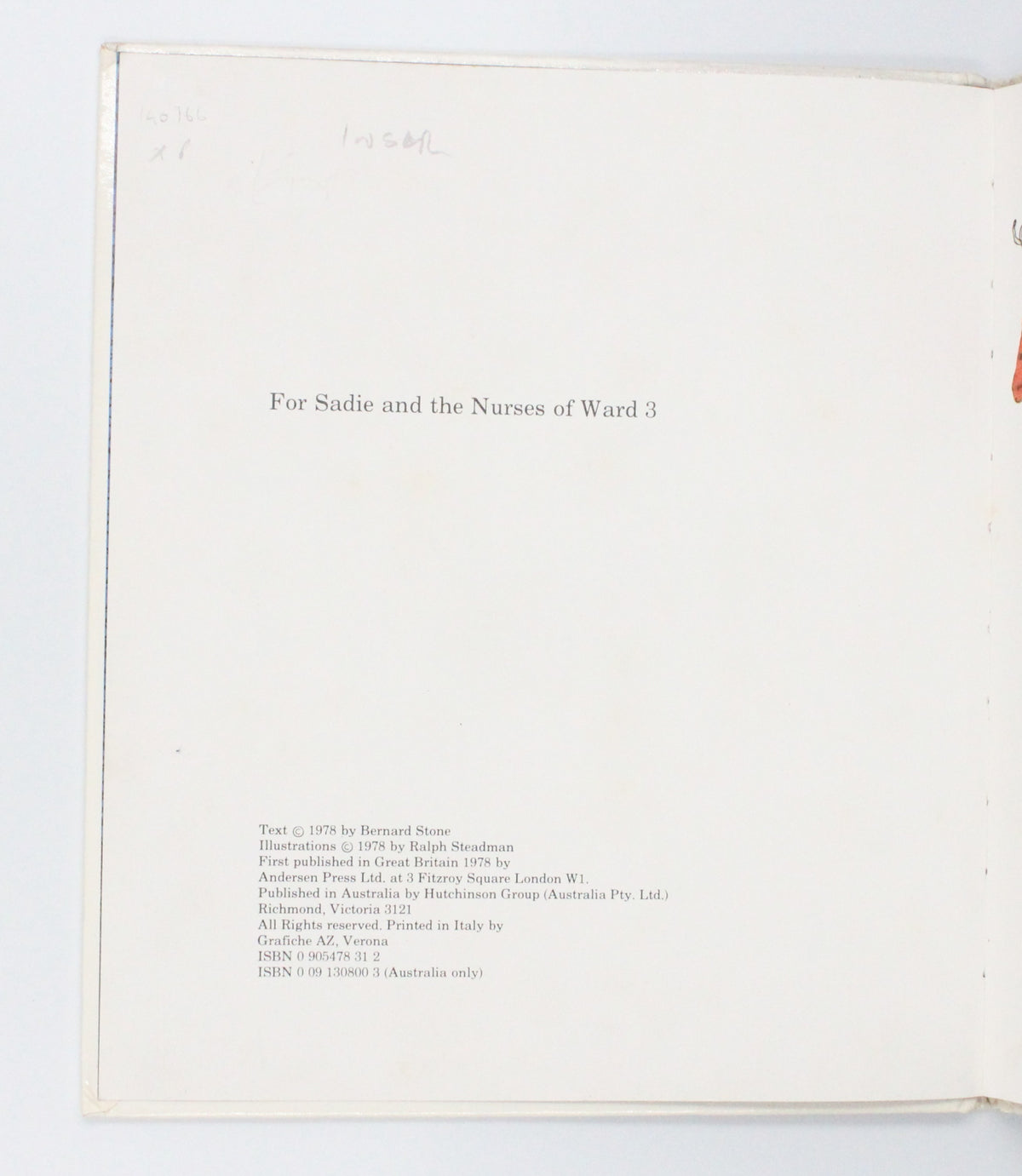 1978 Emergency Mouse by Bernard Stone [Ralph Steadman illus.]