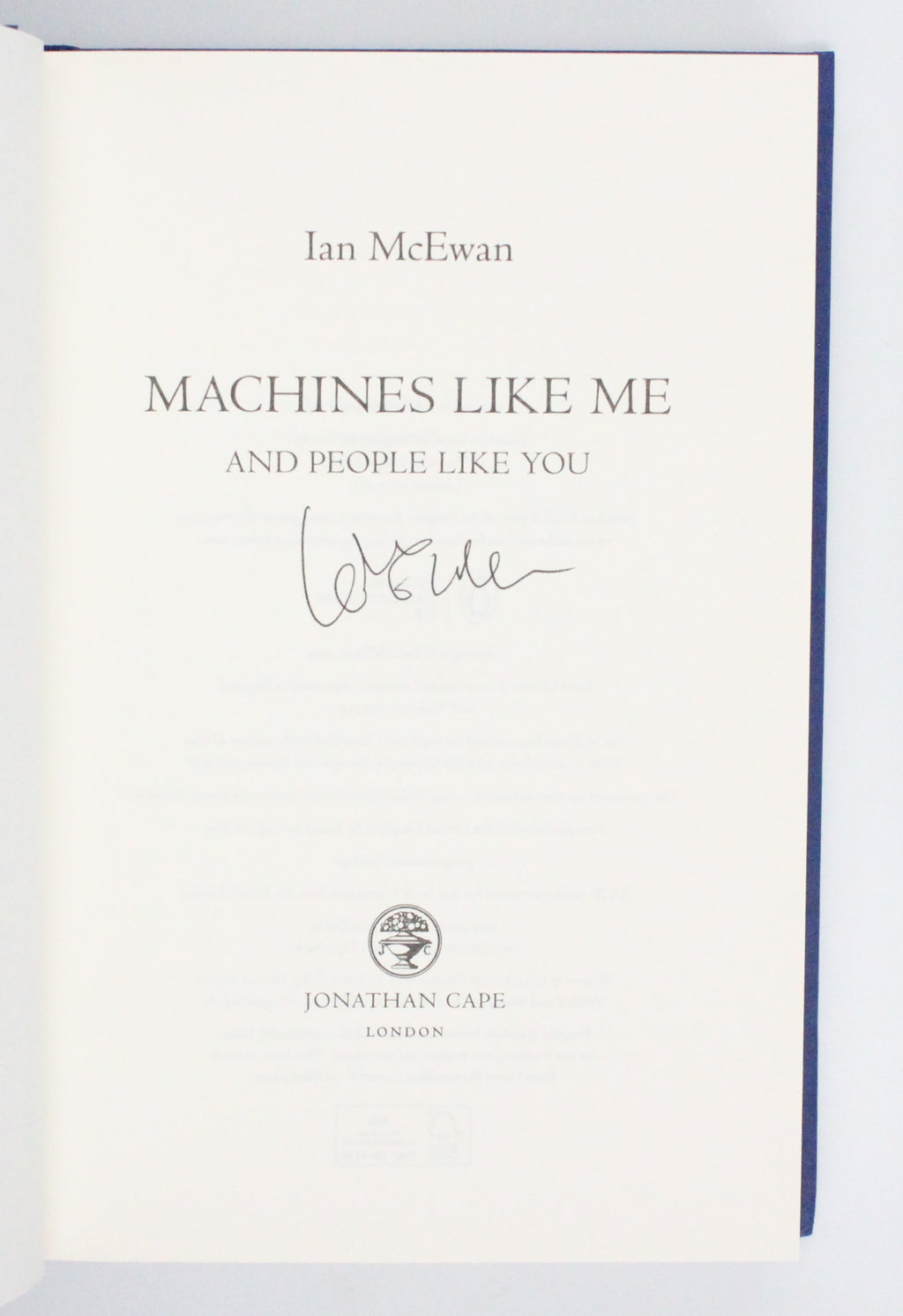 2019 Machines Like Me by Ian McEwan