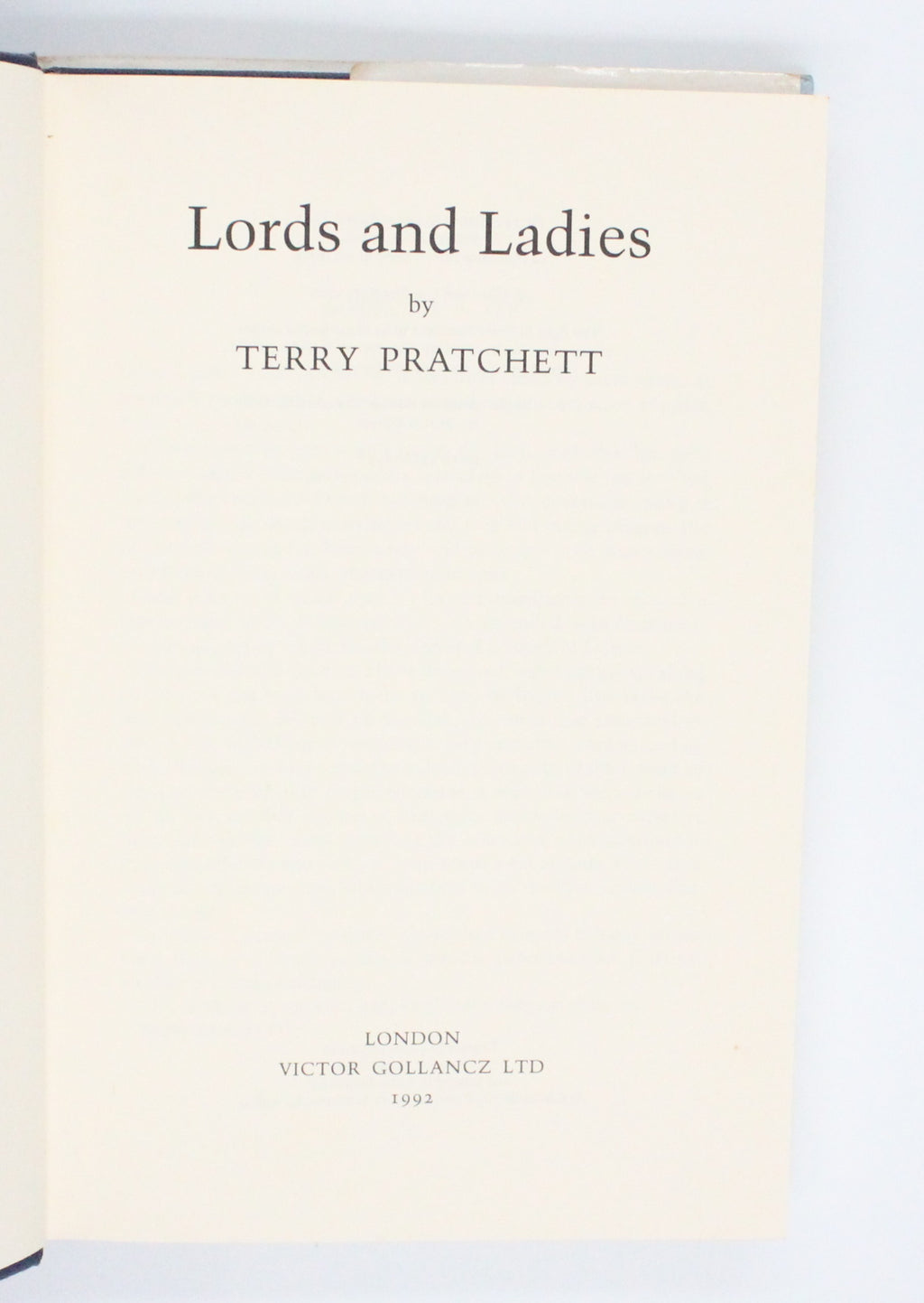 1992 Lords and Ladies by Terry Pratchett