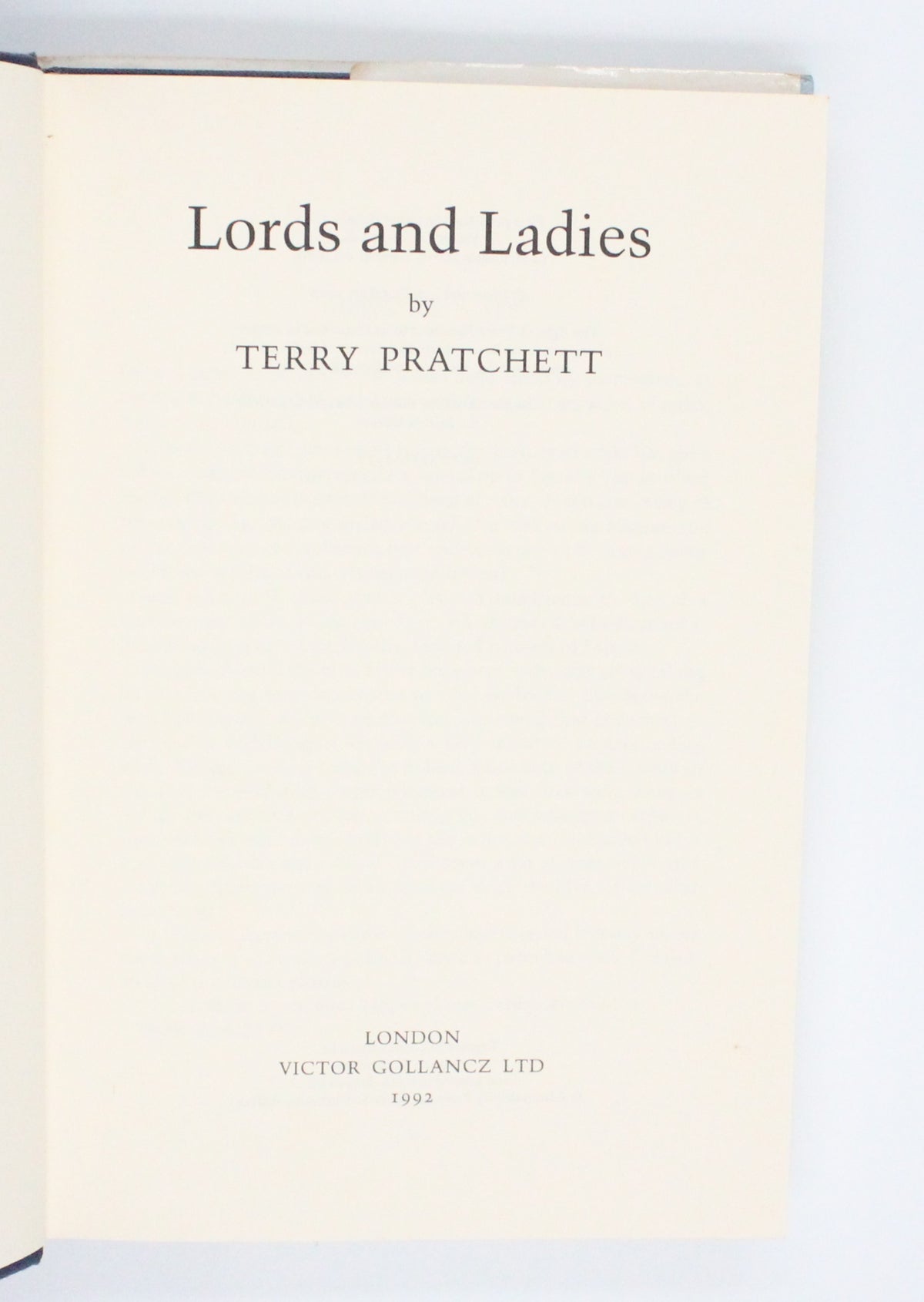 1992 Lords and Ladies by Terry Pratchett