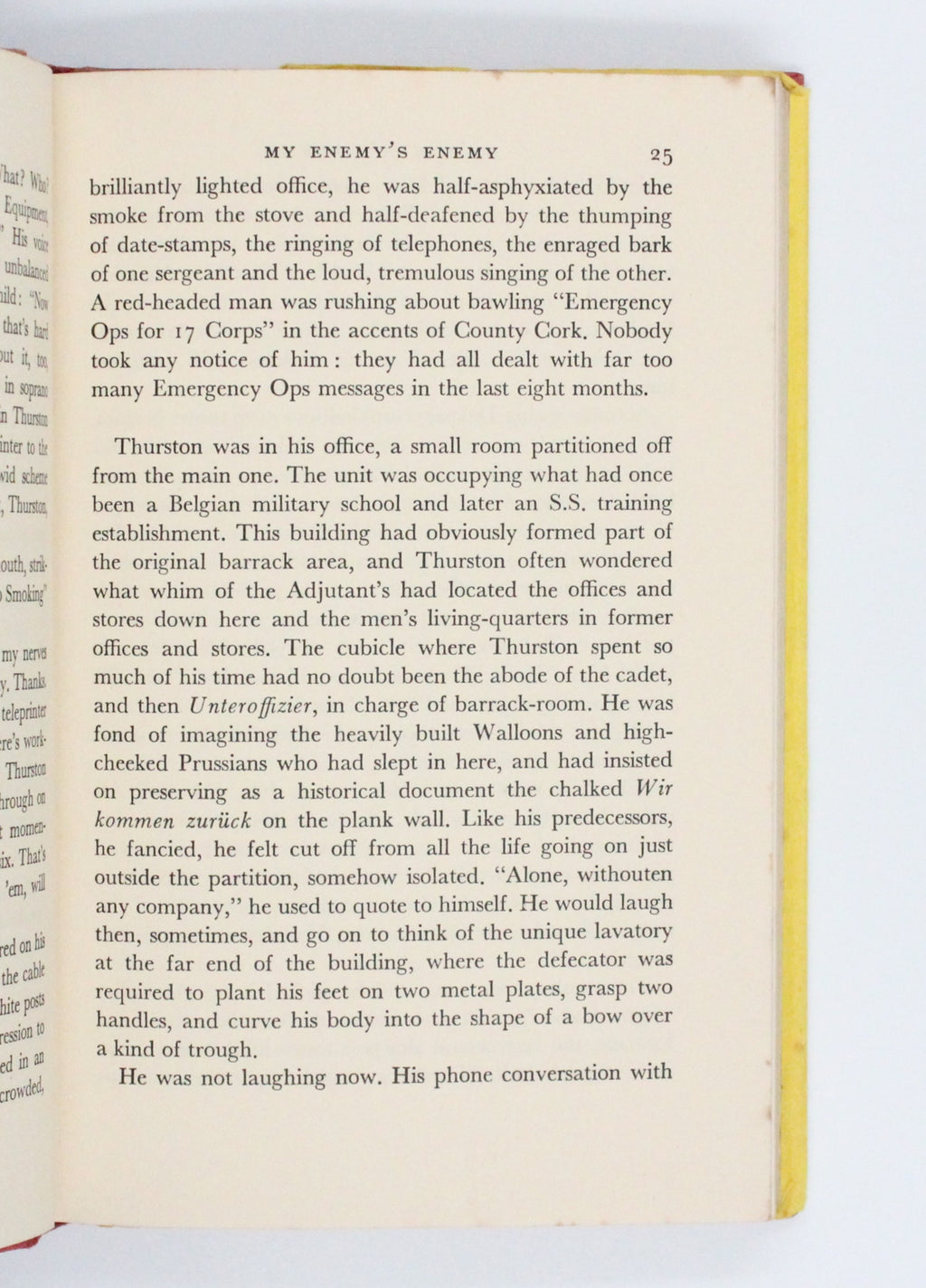 1962 My Enemy’s Enemy by Kingsley Amis