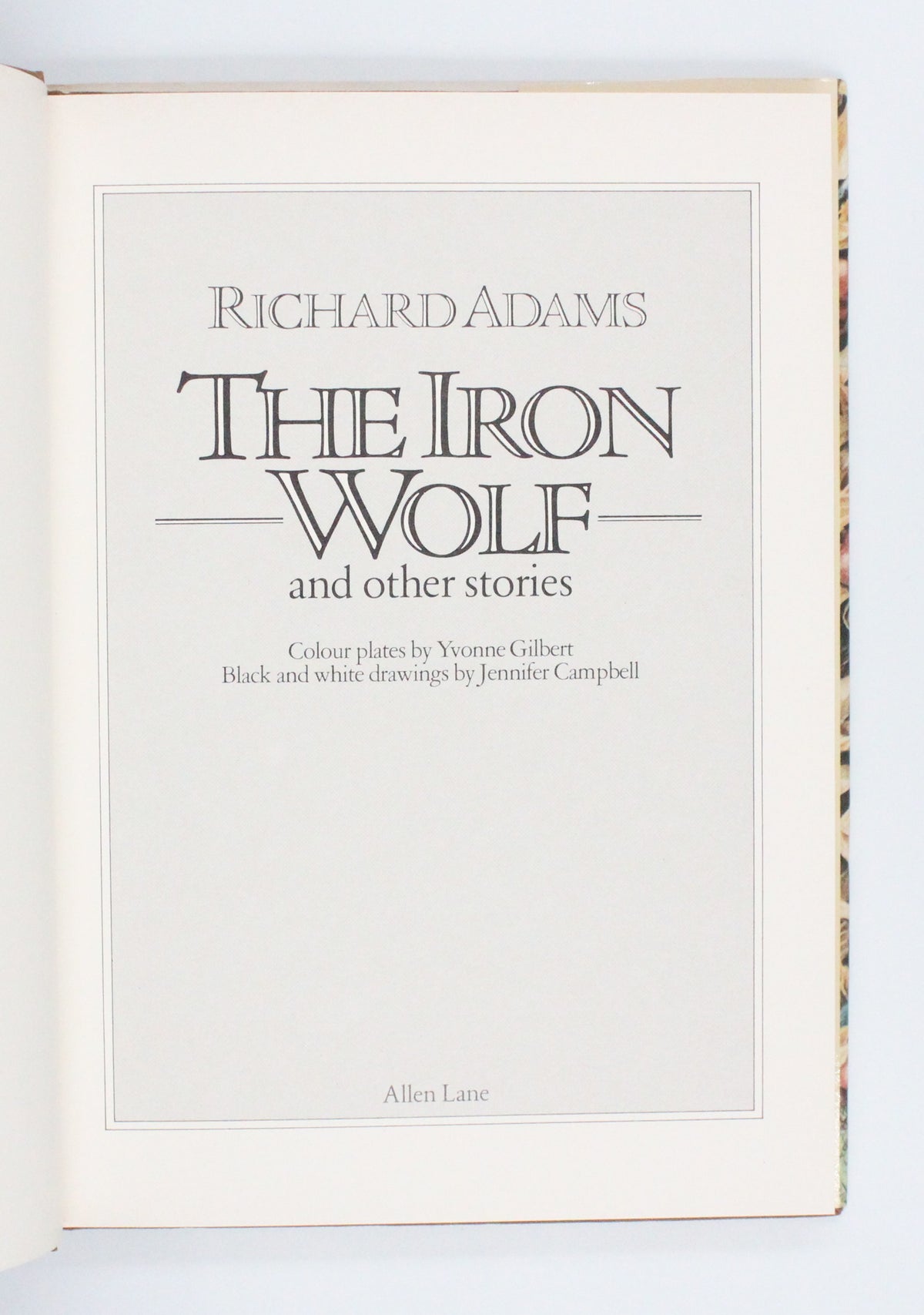 1980 The Iron Wolf and Other Stories by Richard Adams