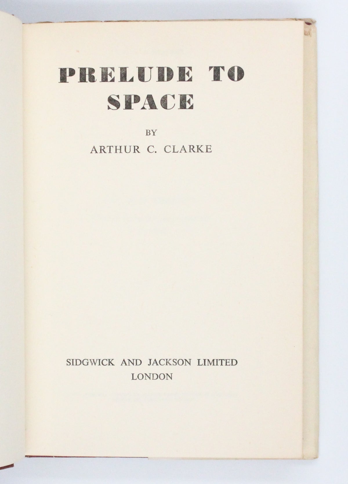 1953 Prelude to Space by Arthur C. Clarke