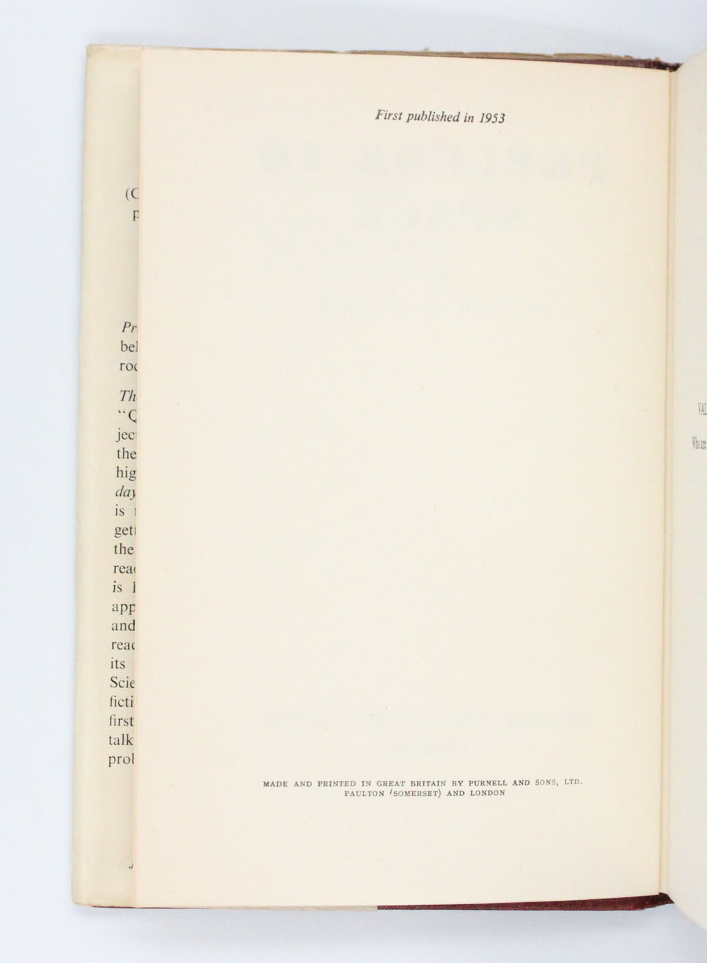 1953 Prelude to Space by Arthur C. Clarke