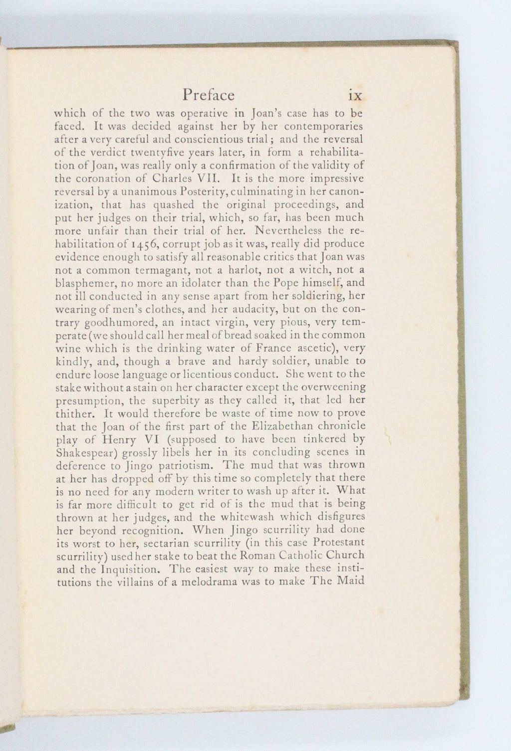1924 Saint Joan by George Bernard Shaw