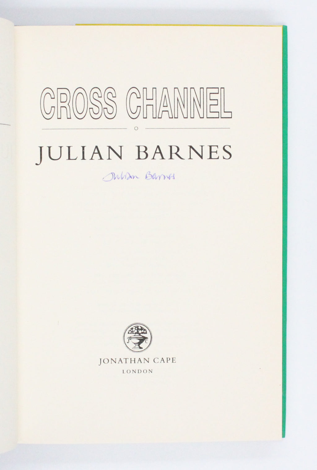 1996 Cross Channel by Julian Barnes