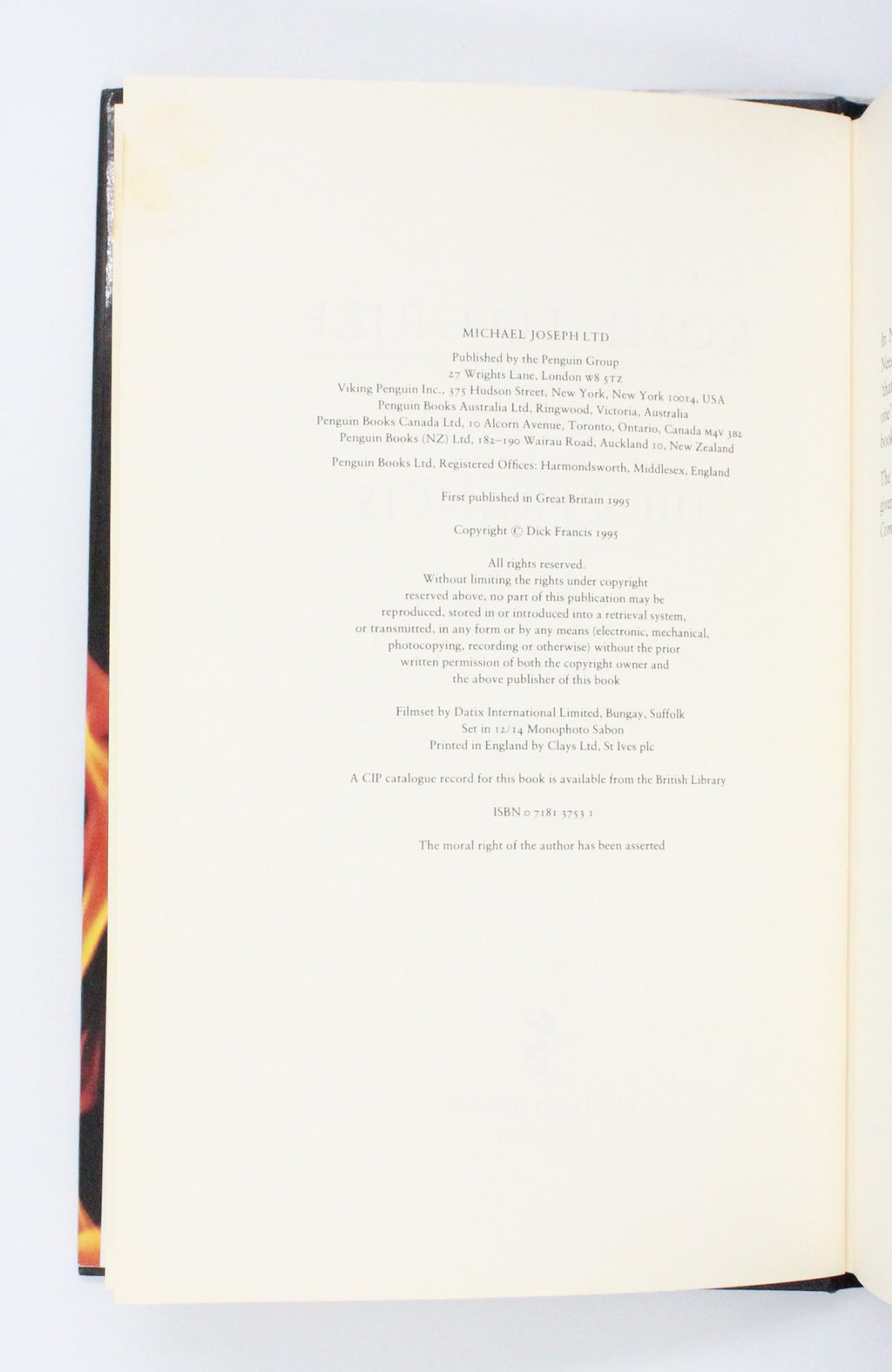 1995 Come to Grief by Dick Francis