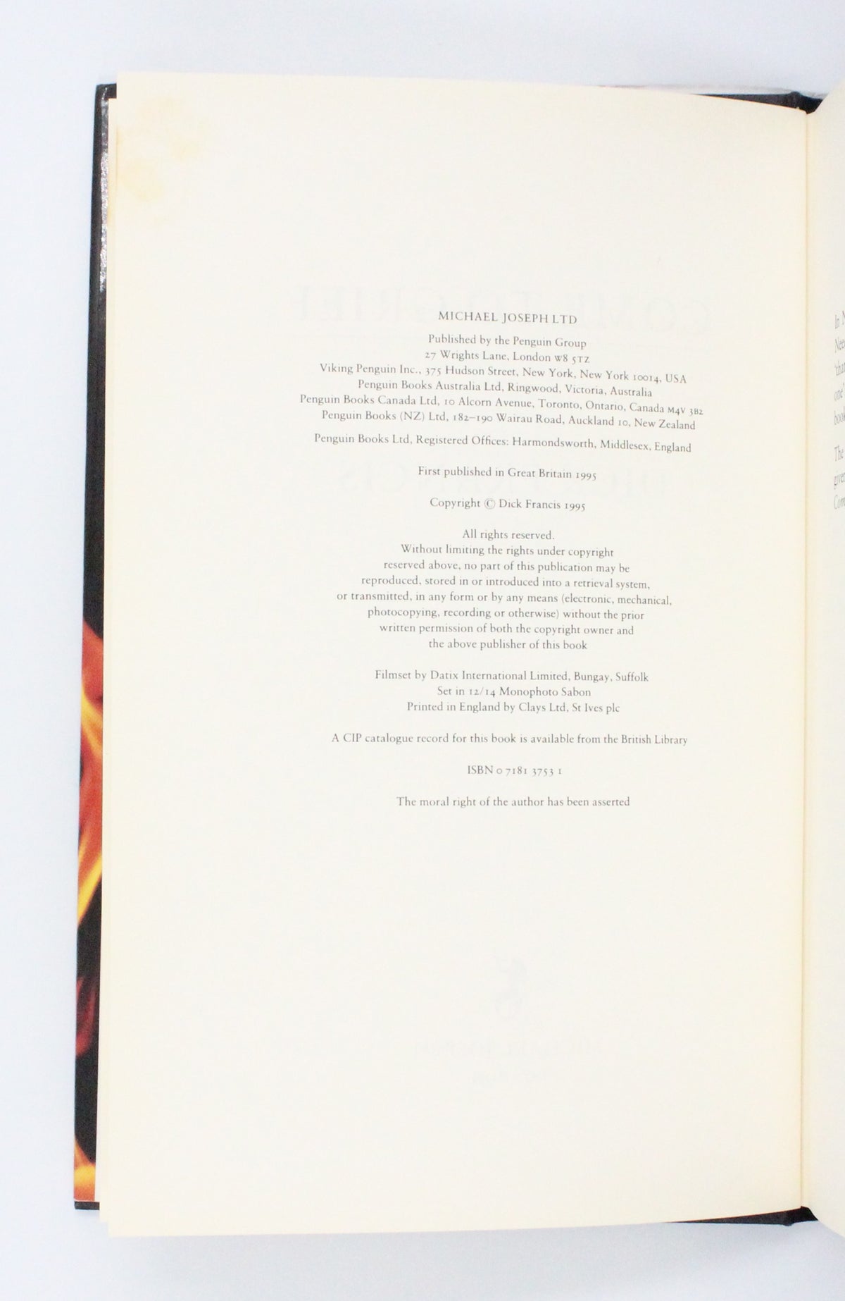 1995 Come to Grief by Dick Francis