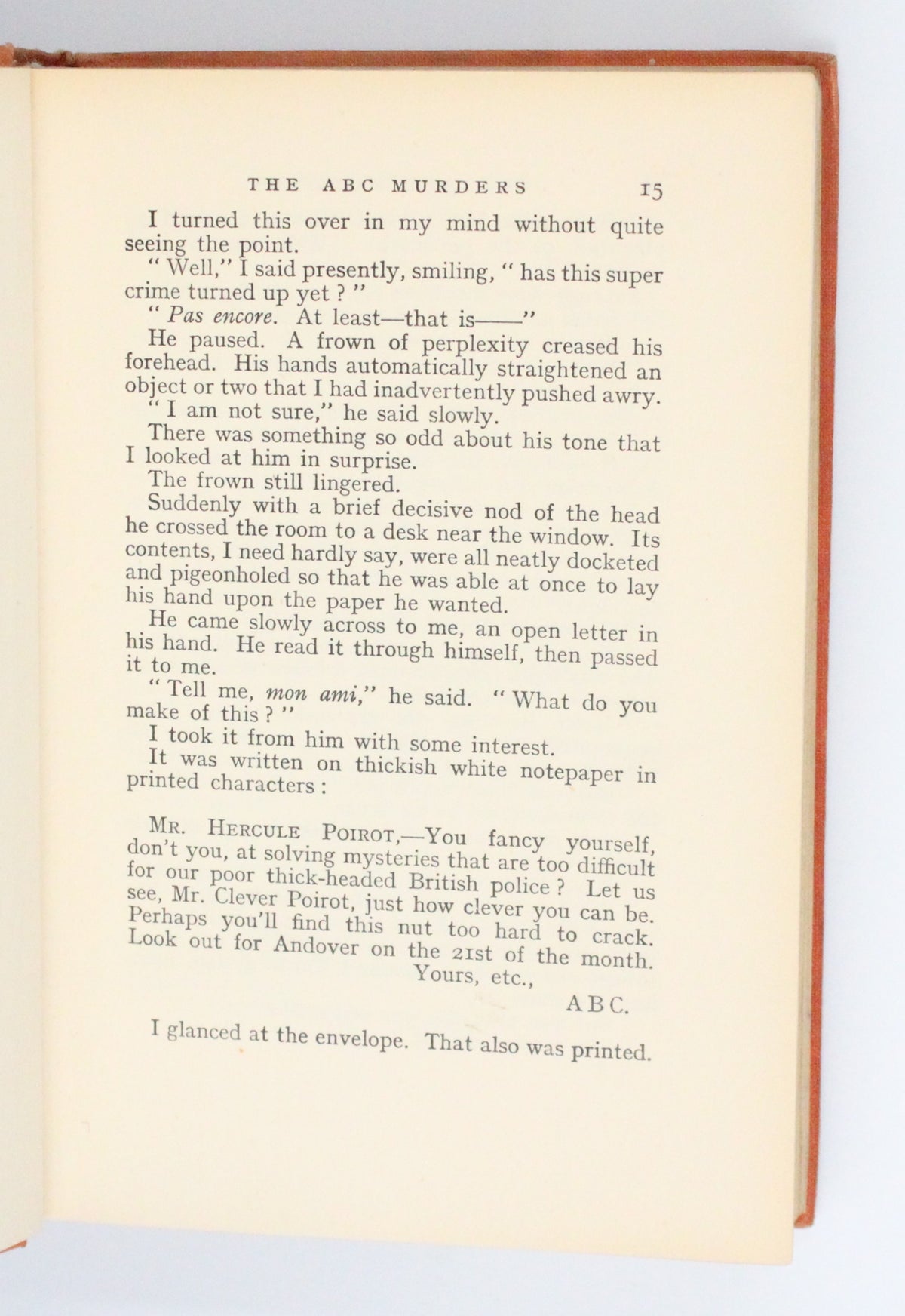 1936 The ABC Murders by Agatha Christie