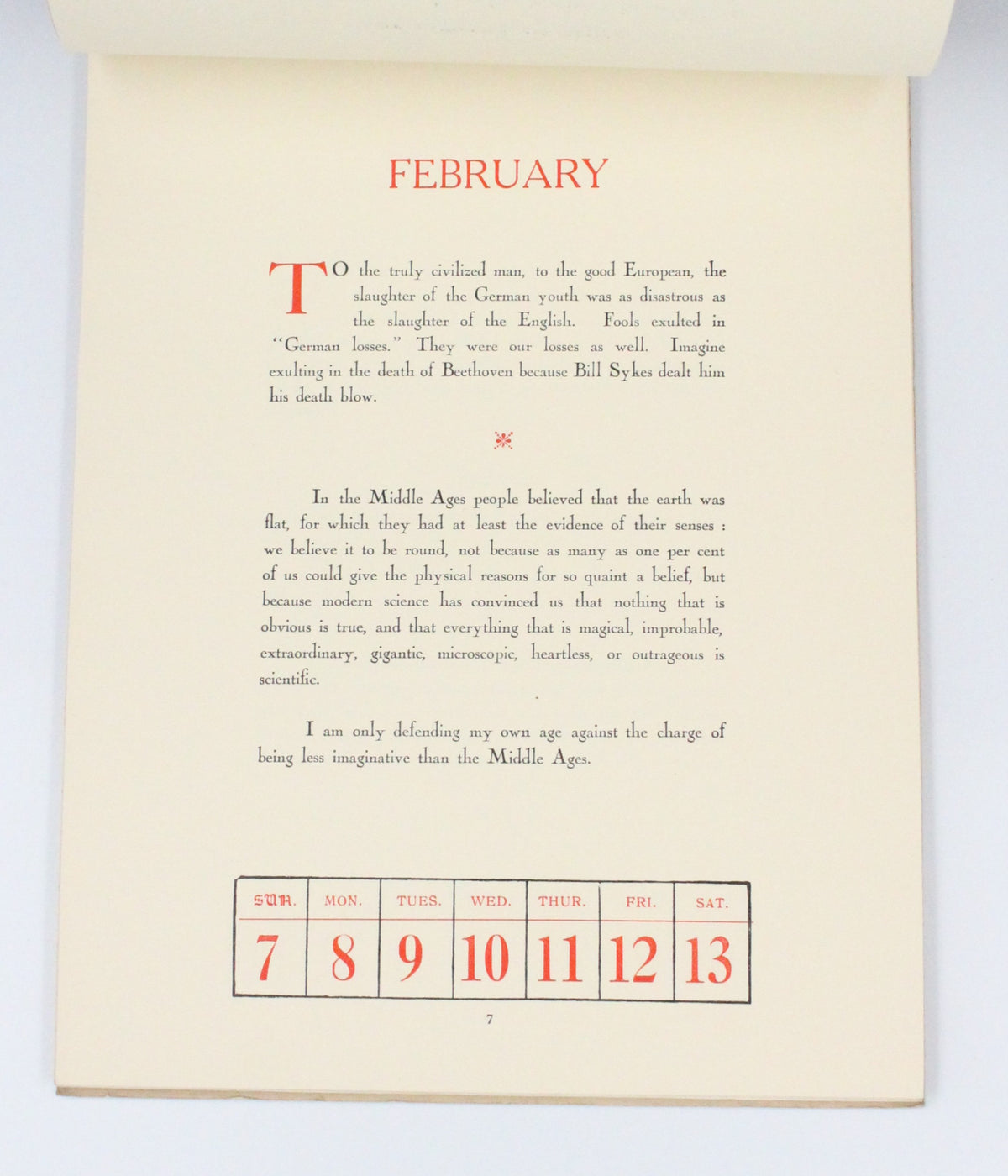 1932 G. B. Shaw A Calendar by Sir James Marchant and George Bernard Shaw