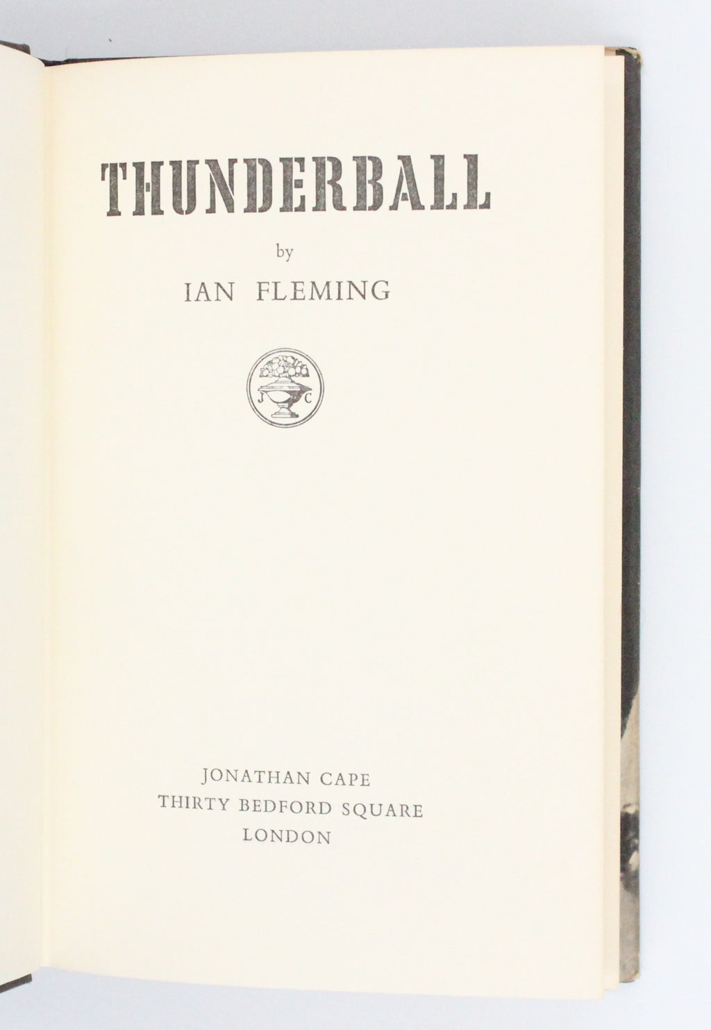 1961 Thunderball by Ian Fleming