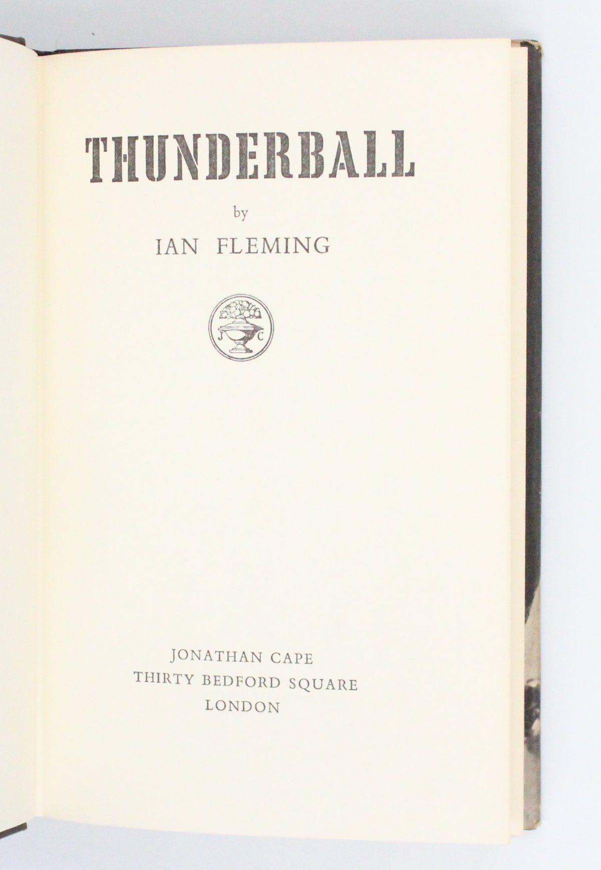 1961 Thunderball by Ian Fleming