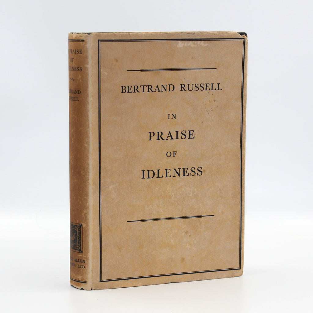 1935 In Praise of Idleness and Other Essays by Bertrand Russell