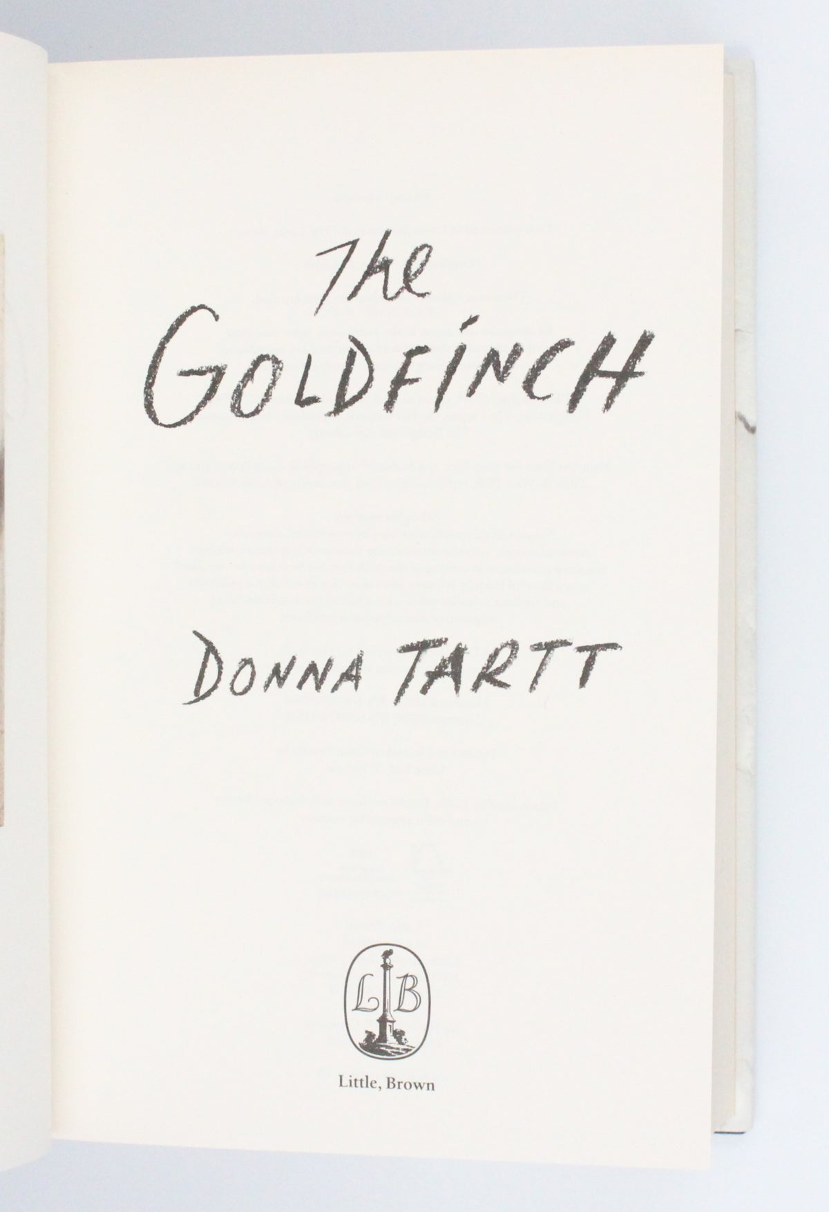 2013 The Goldfinch by Donna Tartt