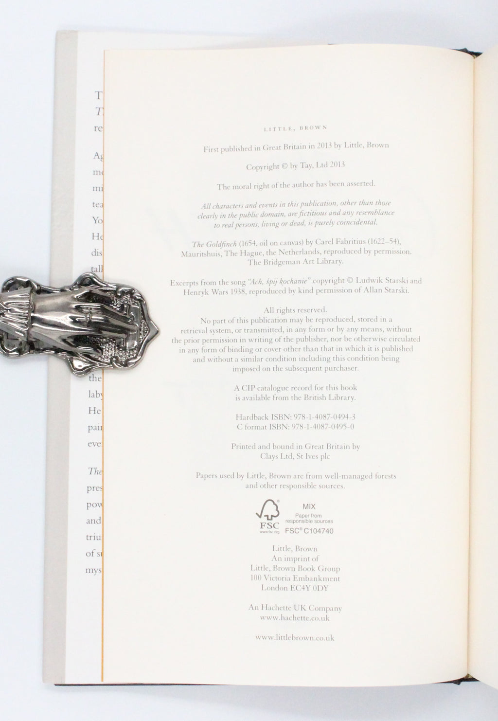 2013 The Goldfinch by Donna Tartt