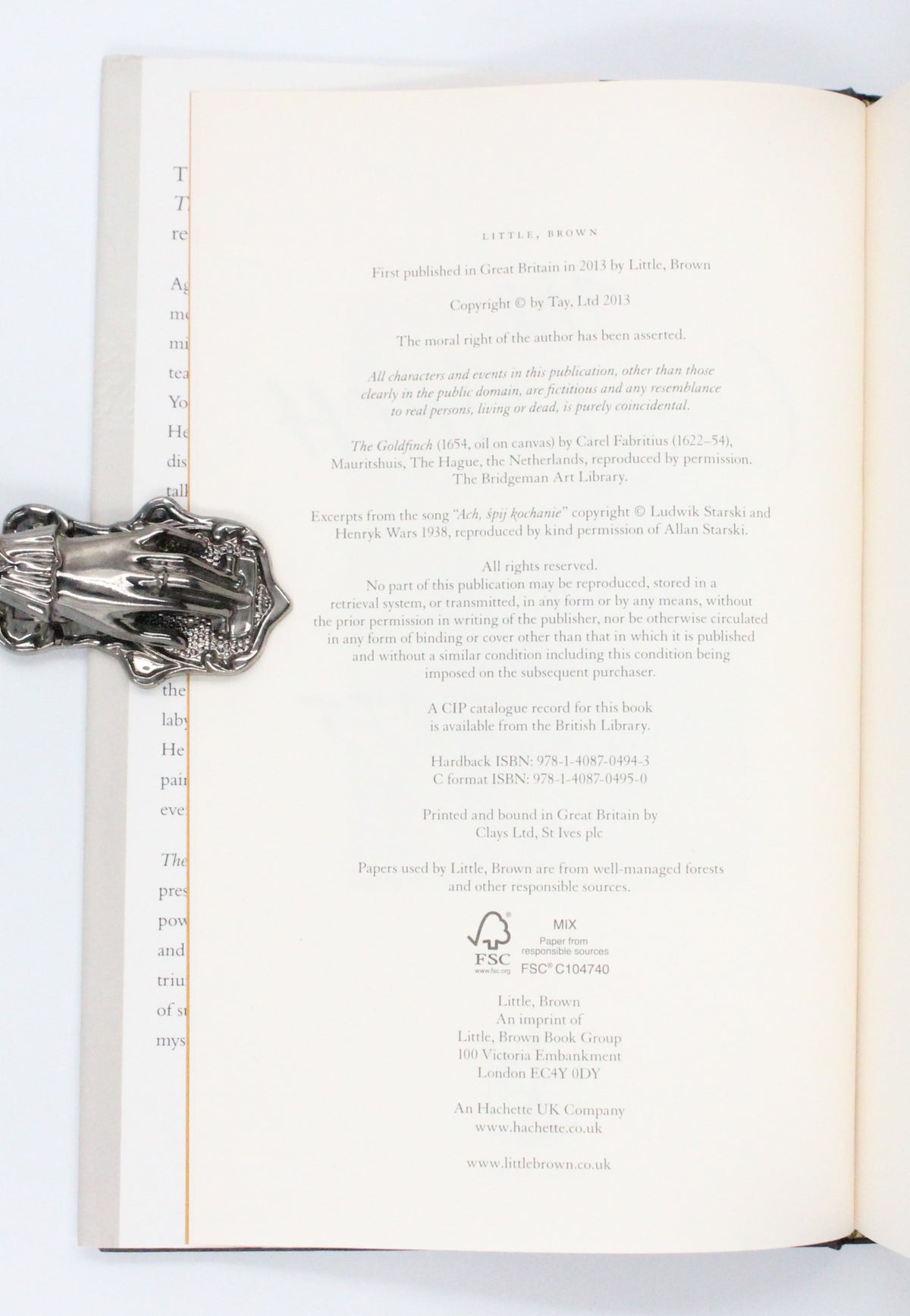 2013 The Goldfinch by Donna Tartt