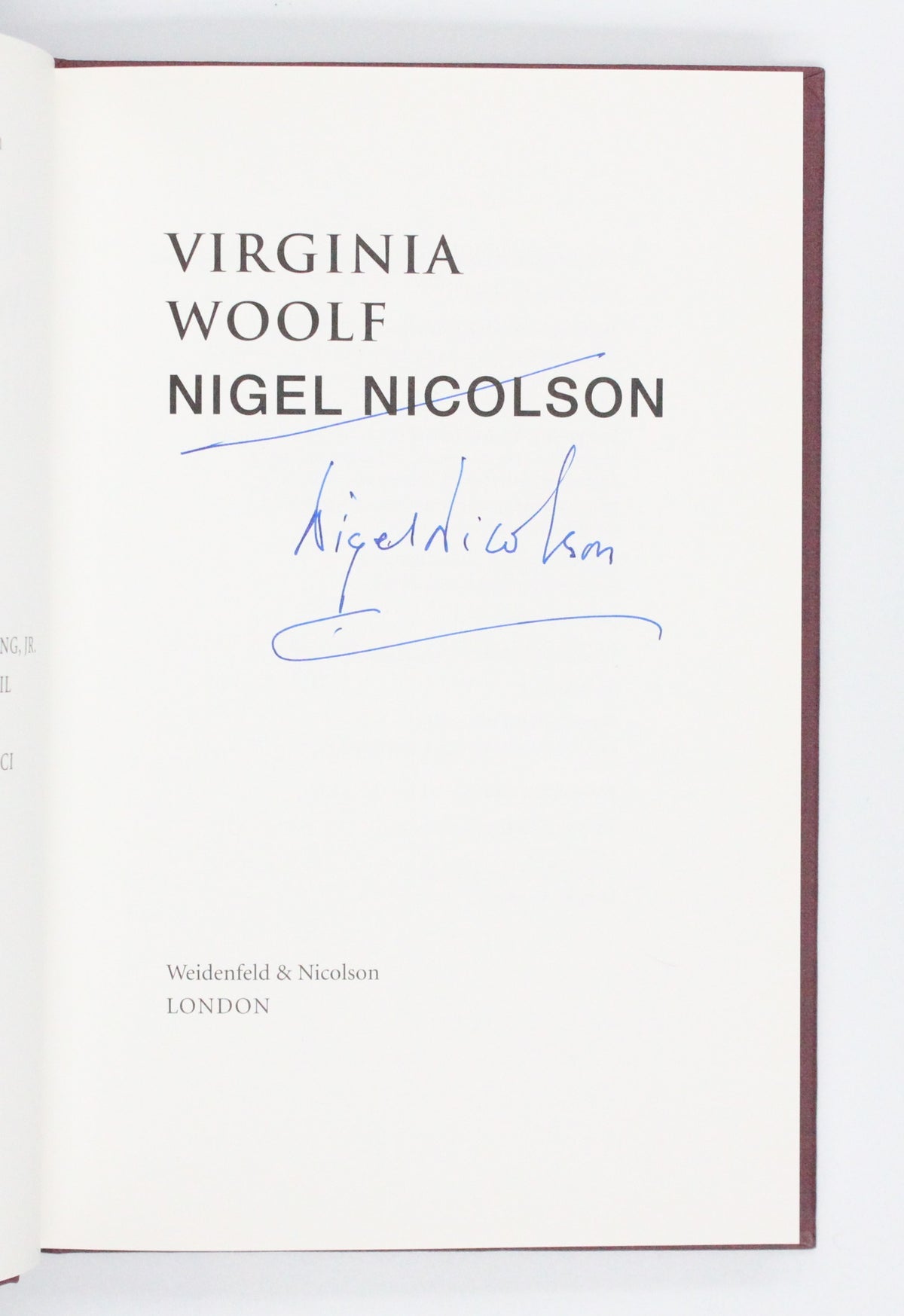 2000 Virginia Woolf by Nigel Nicolson